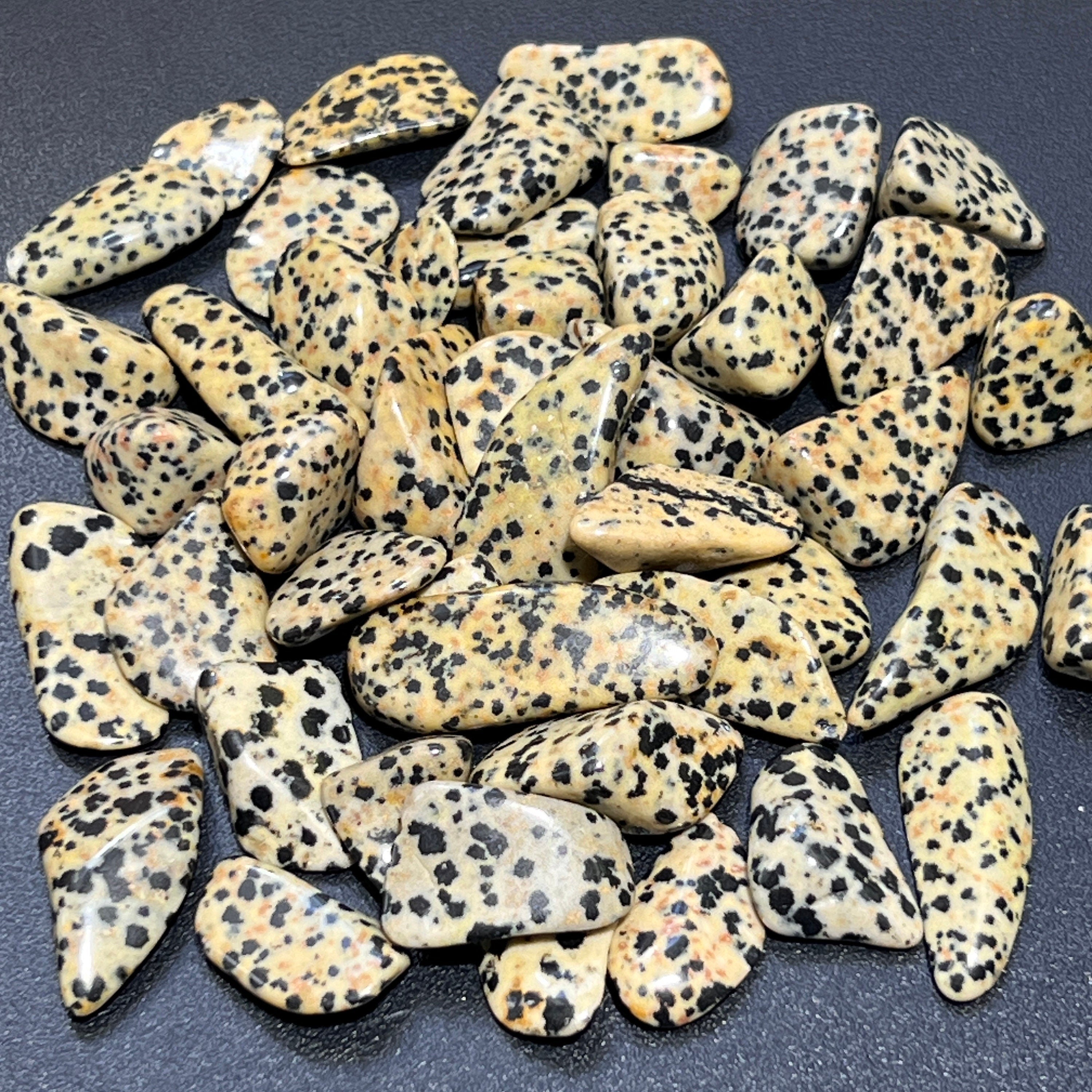 Spotted Dalmatian Jasper Tumbled Stones (By The Piece Or Pound) Wholesale